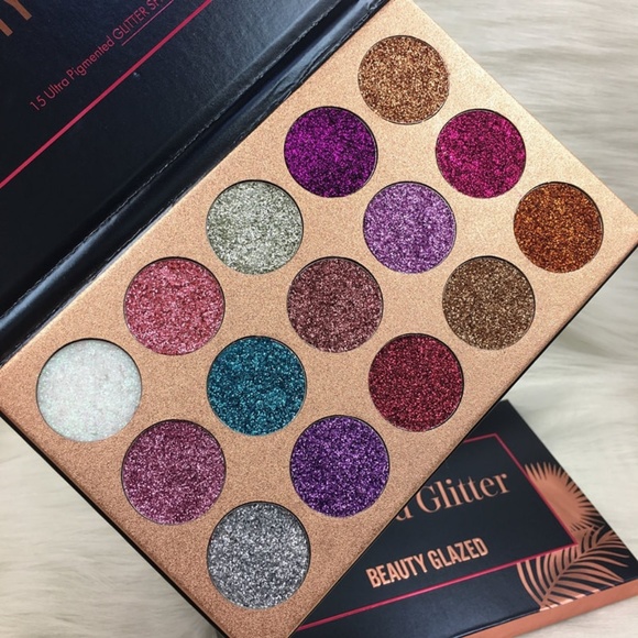 Pressed Glitter Eyeshadow Palette 15 Shades - Picture 2 of 6